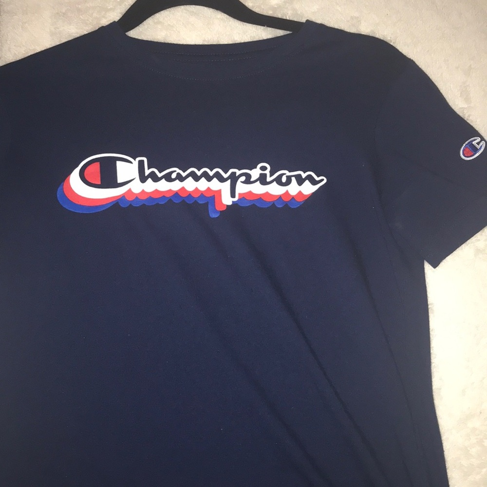 Navy blue champion shirt